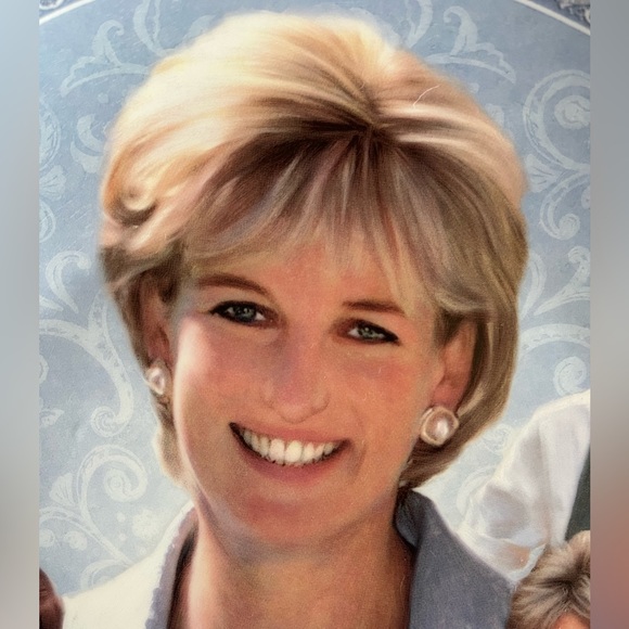 The People’s Princess, Diana. One porcelain collector plate trimmed in 23kt gold - Picture 8 of 8